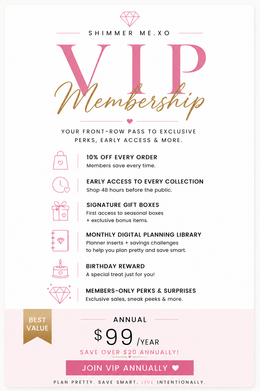 Shimmer Society VIP™ — Annual Membership ⭐ Most Popular