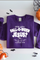 Purple sweatshirt with 'are you Fall-o-ween Jesus?' text on a white background with Halloween decorations.