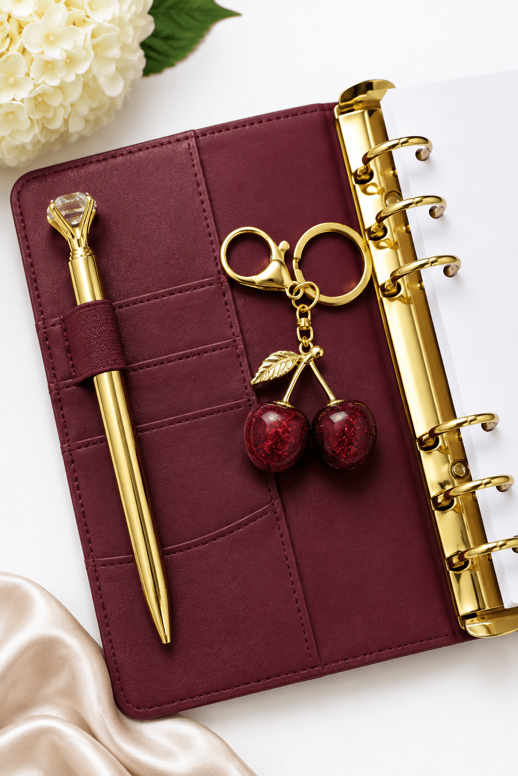 Cherry Keychain - ShimmerMe.xo