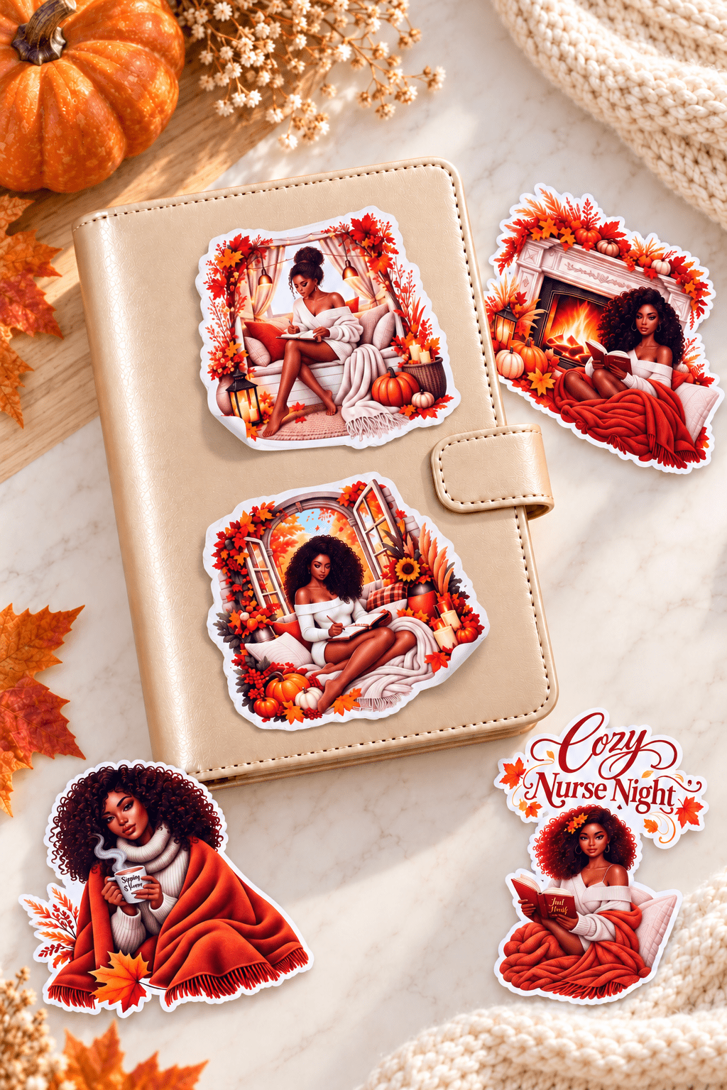 Cozy Moments Sticker Bundle - ShimmerMe.xo