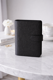 Ebony Luxe Pebble A6 Planner