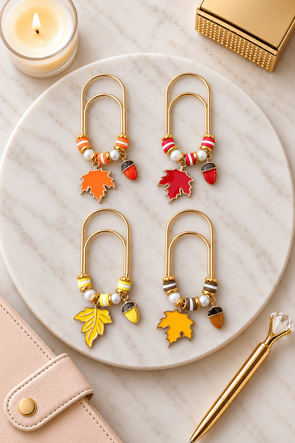 Fall Simple Pleasures Paper Clips - ShimmerMe.xo