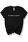 Black t-shirt with 'it's okay to pivot.' text on a white background