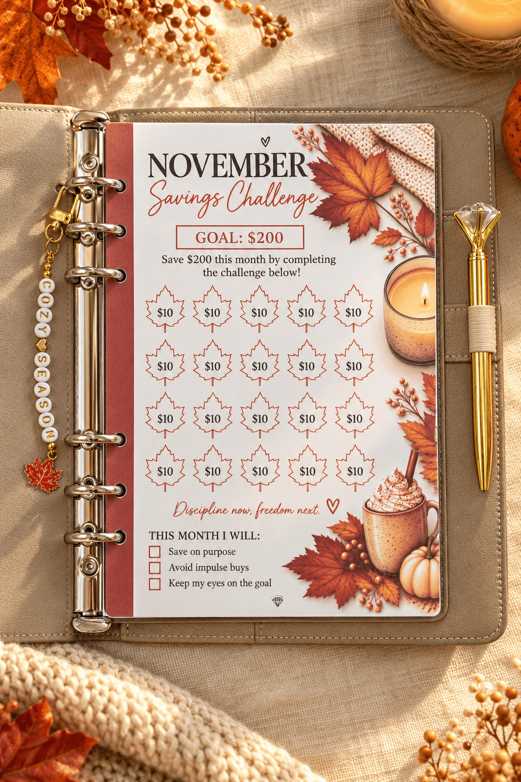 November Savings Challenge - ShimmerMe.xo