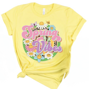 Spring Vibes Circular Floral Tee