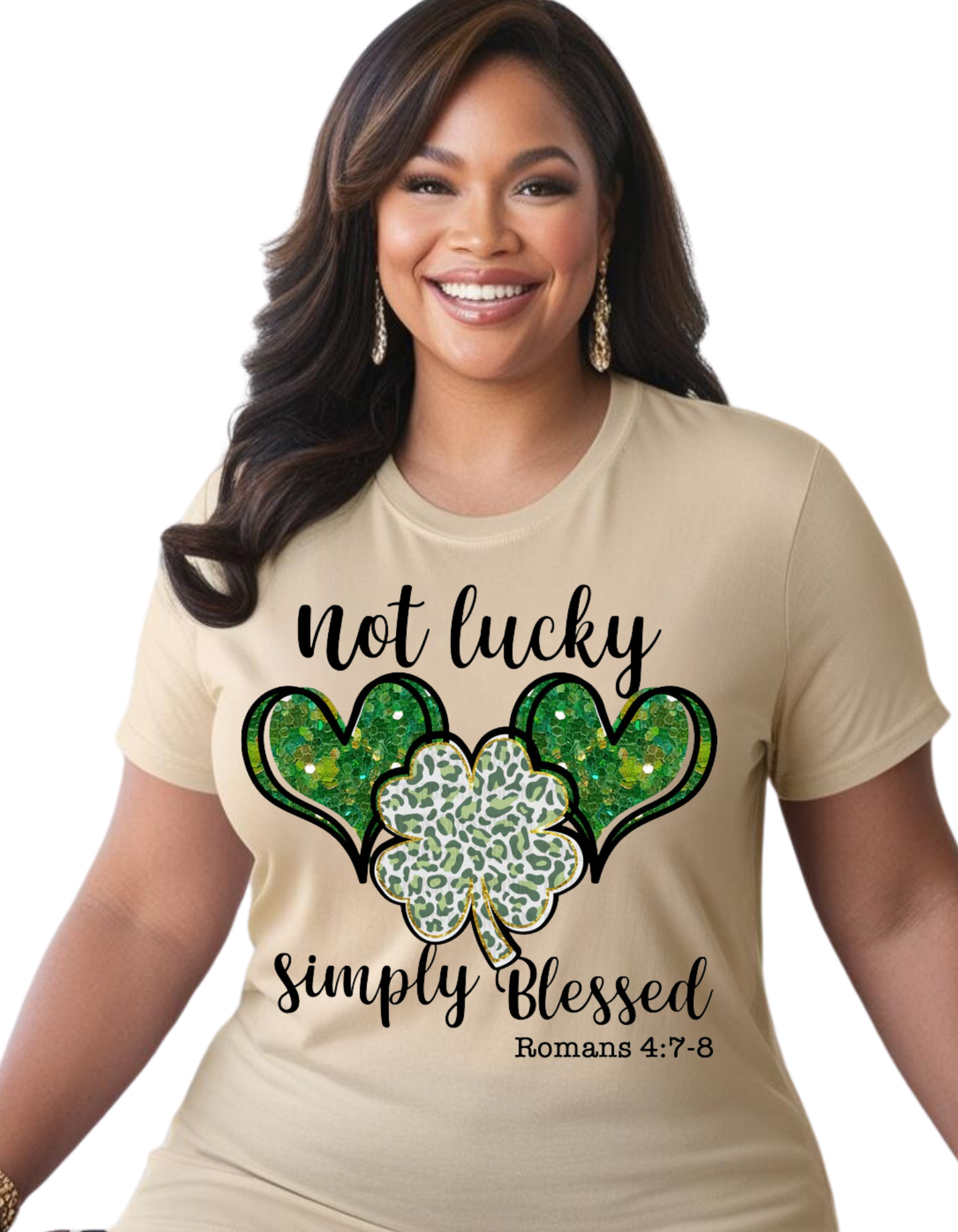 Not Lucky Simply Blessed Top