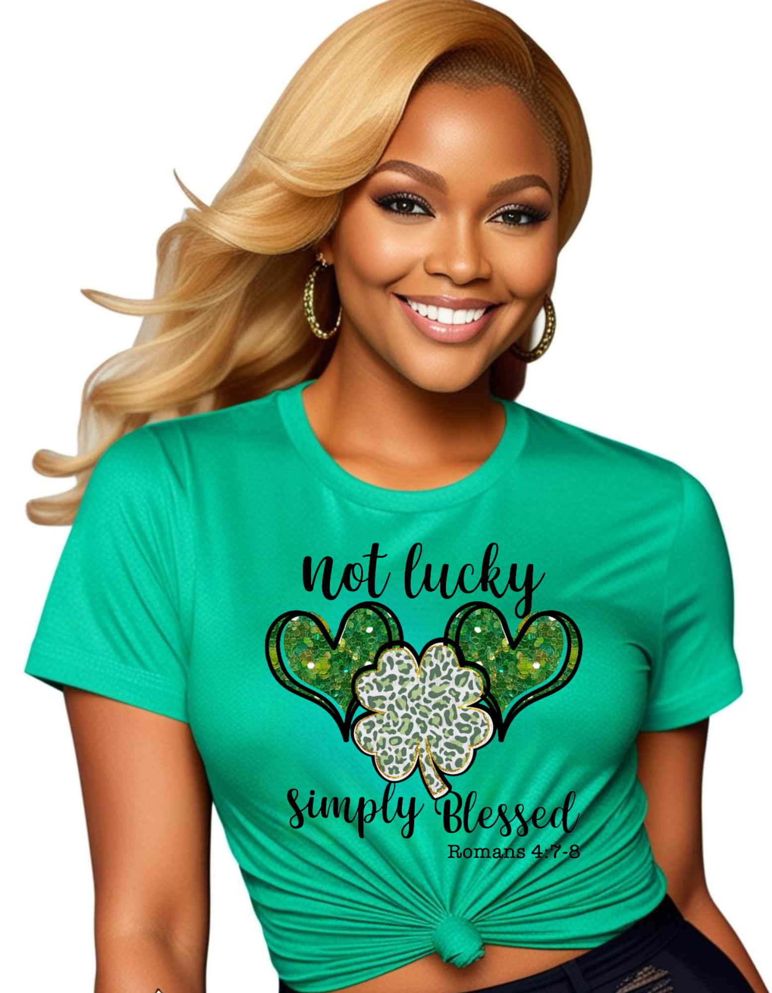 Not Lucky Simply Blessed Top