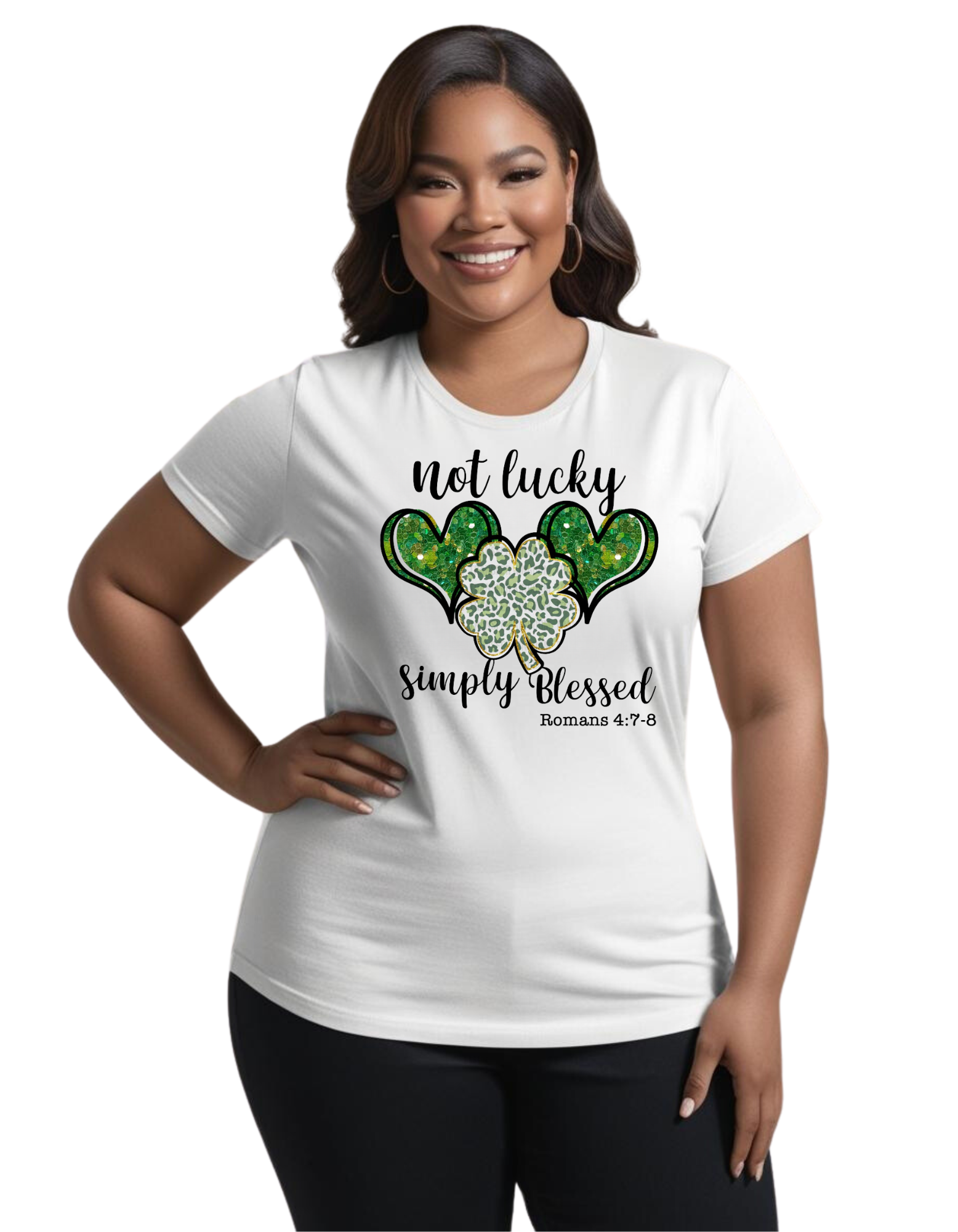 Not Lucky Simply Blessed Top