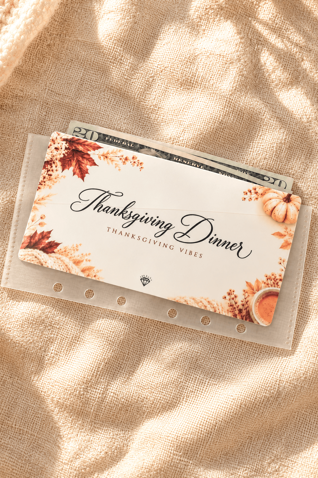 Thanksgiving Vibes | Cash Envelope Inserts - ShimmerMe.xo