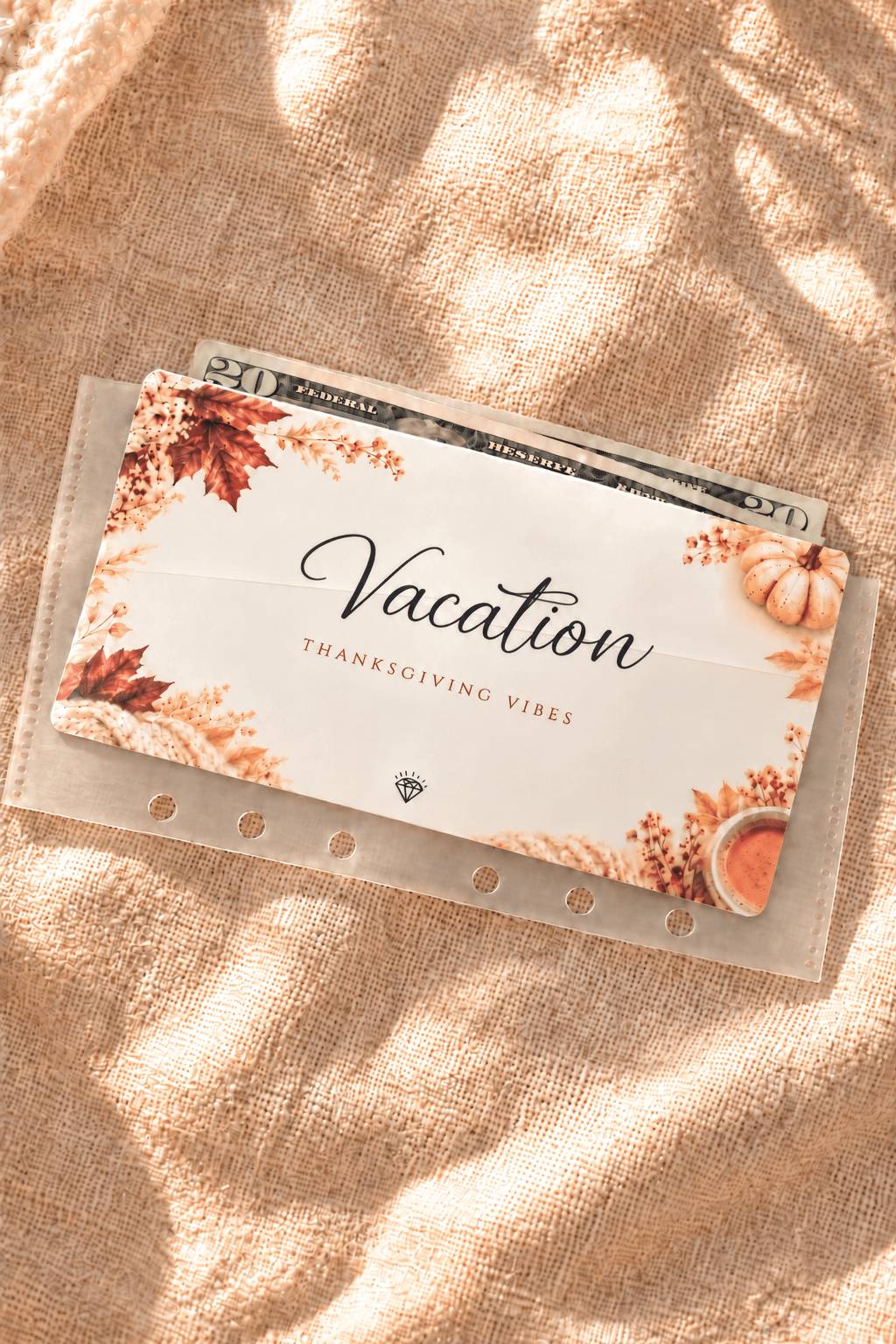 Thanksgiving Vibes | Cash Envelope Inserts - ShimmerMe.xo