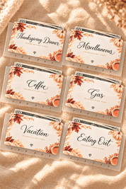 Thanksgiving Vibes | Cash Envelope Inserts - ShimmerMe.xo