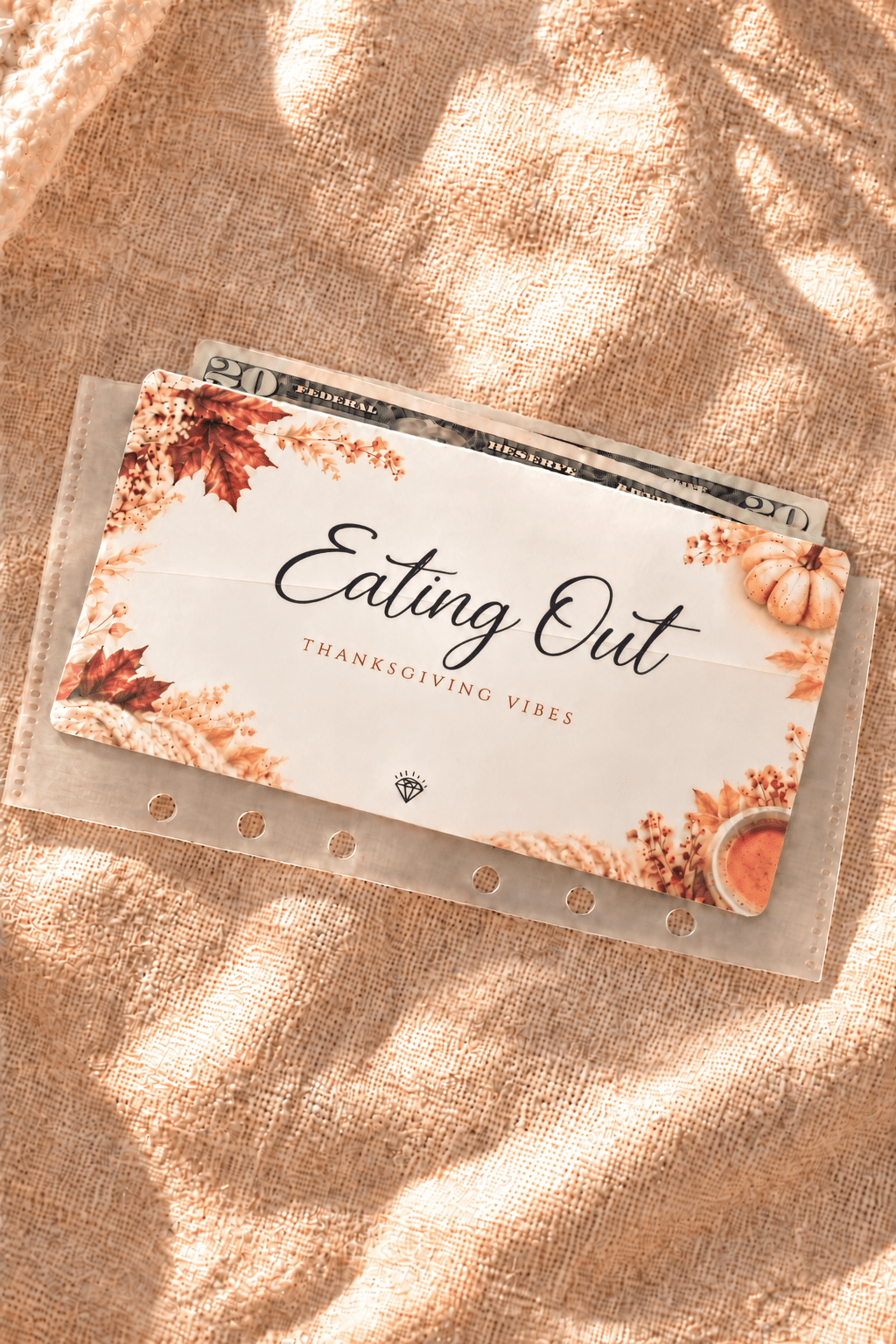 Thanksgiving Vibes | Cash Envelope Inserts - ShimmerMe.xo