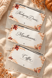 Thanksgiving Vibes | Cash Envelope Inserts - ShimmerMe.xo