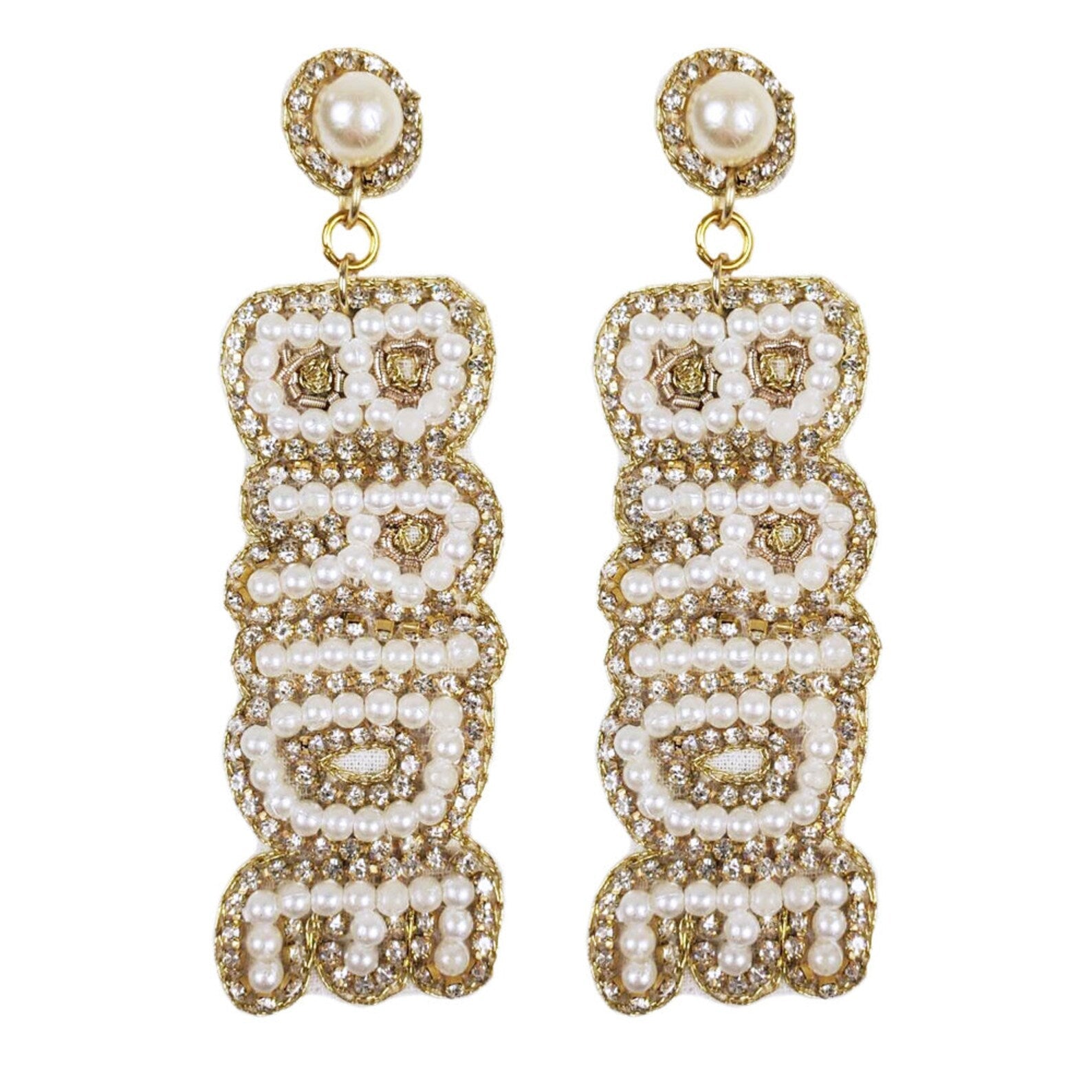 Elegant Bride Seed Bead Earrings - Shimmer Me