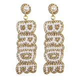 Elegant Bride Seed Bead Earrings