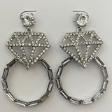 Wedding Ring Bride Earrings