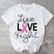 Live Love Fight Breast Cancer T-Shirt - Shimmer Me