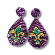 Mardi Gras Earrings - Shimmer Me