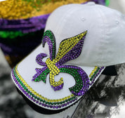 Mardi Gras Rhinestone Hat - Shimmer Me