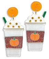 Pumpkin Spice Latte Earrings